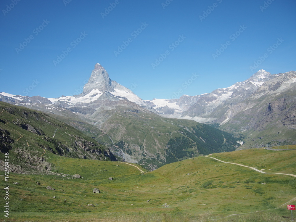 mountain landscape of Matterhorn, Switzerland