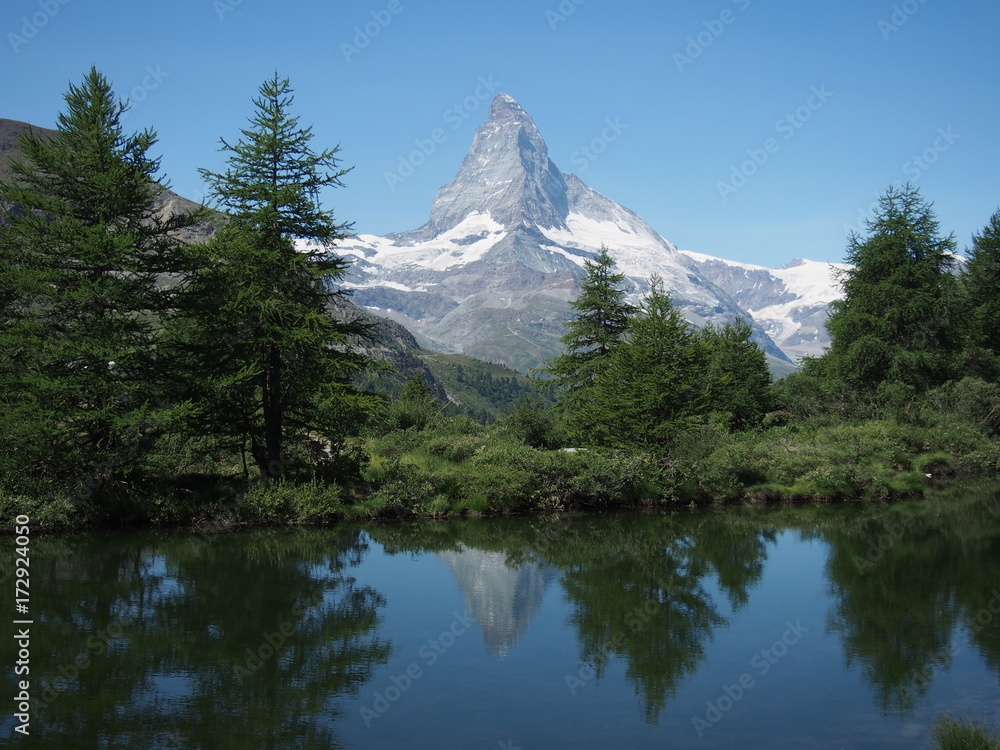 mountain landscape of Matterhorn, Switzerland