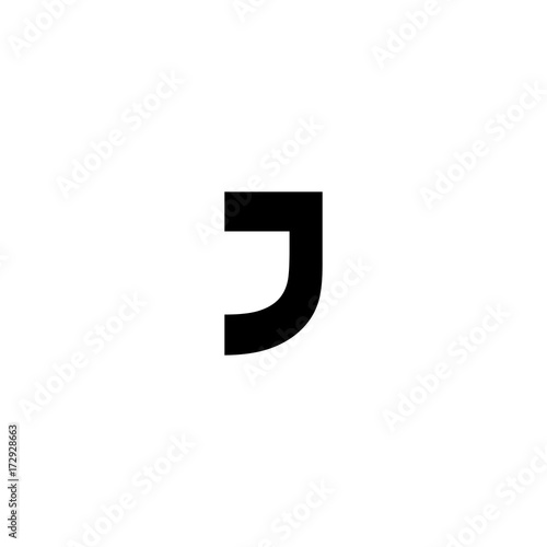 j letter logo vector