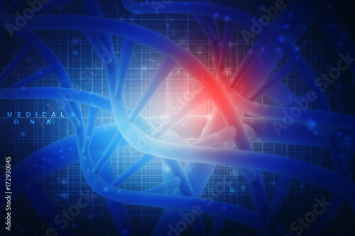 Wallpaper Mural 3d render of dna structure, abstract background
 Torontodigital.ca