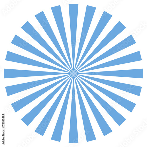Burst, beams, blue sun rays