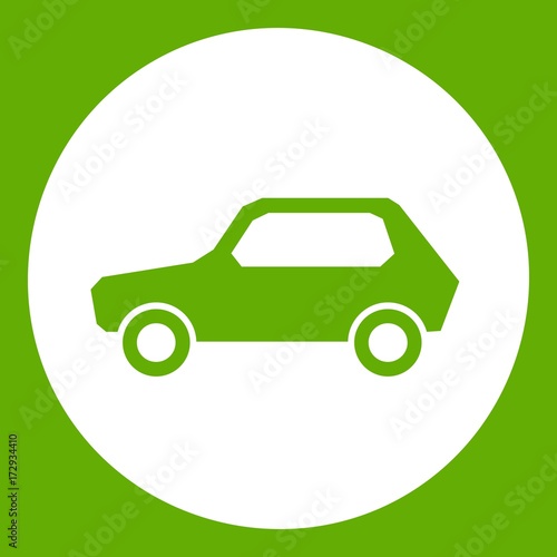 Only motor vehicles allowed road sign icon green