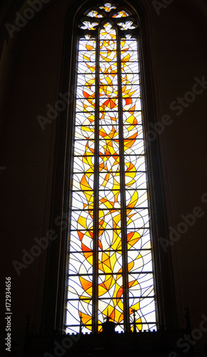 stained glass in church