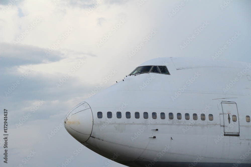 Plane with sky Plane with sky