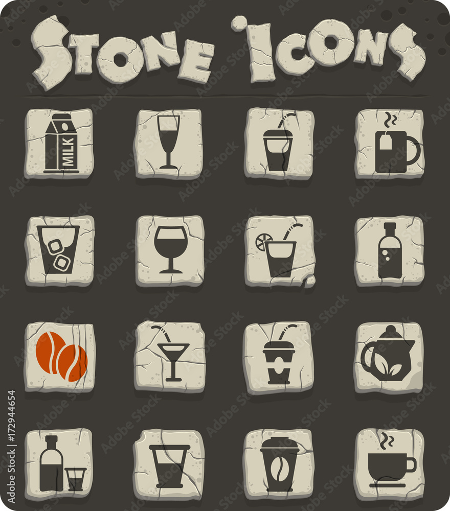 drinks icon set drinks icon set