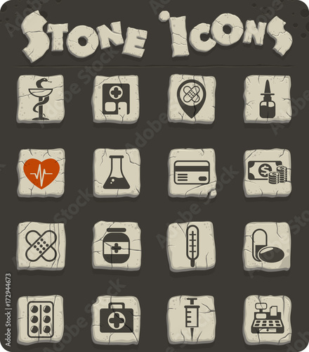 drug store icon set