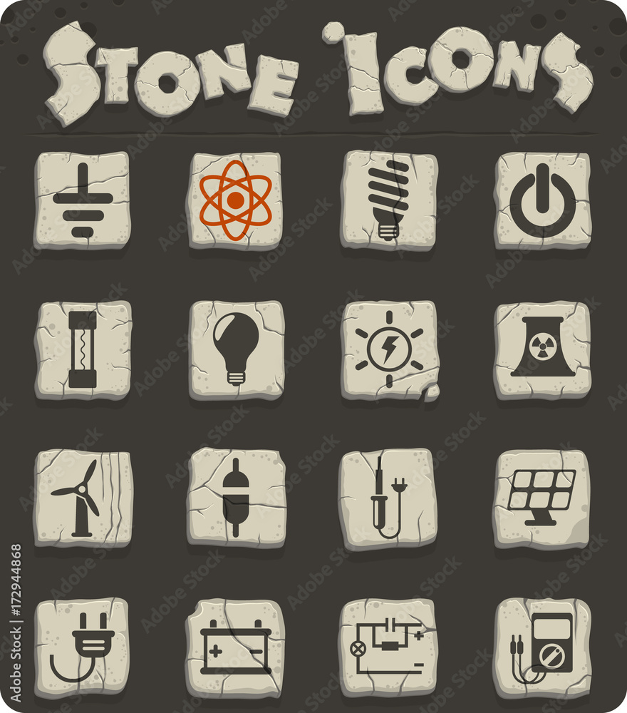 electricity icon set electricity icon set