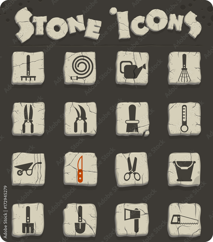 garden tools icon set garden tools icon set