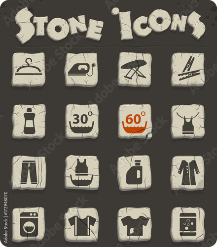 laundry icon set