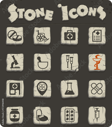 pharmacy icon set