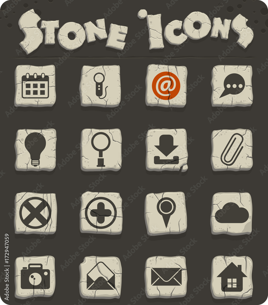user interface stone icon set user interface stone icon set