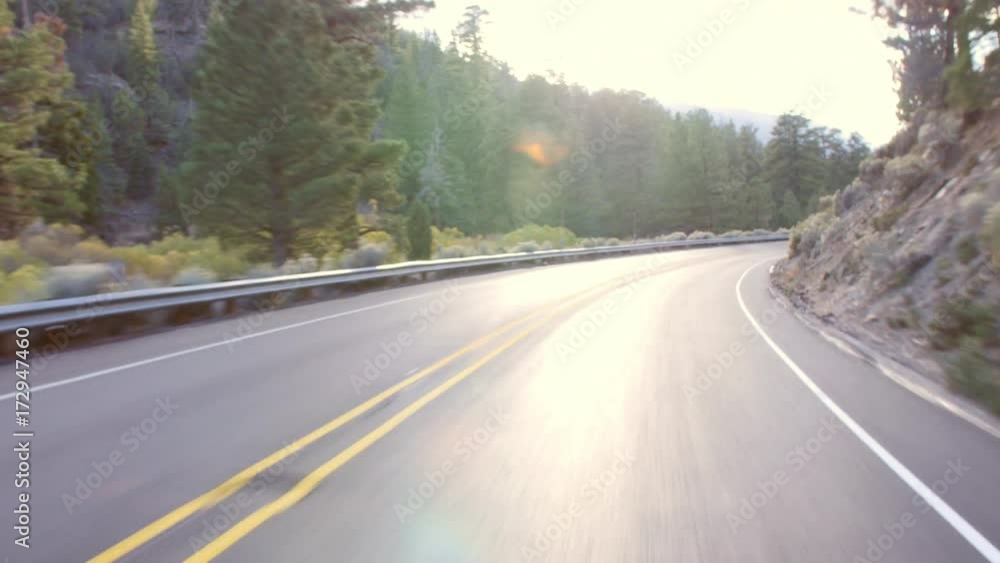 Drivers POV on highway in California, USA, with lens flare, shot on R3D Drivers POV on highway in California, USA, with lens flare, shot on R3D