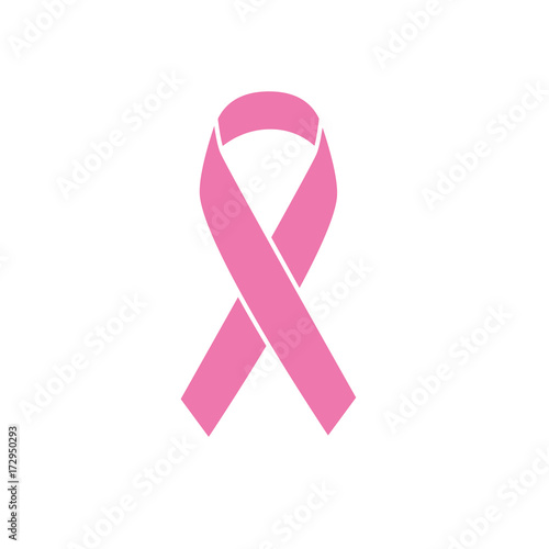 pink ribbon. vector image. breast cancer