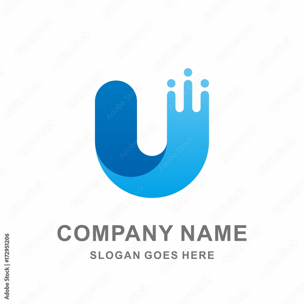 Monogram Letter U Circle Dots Speed Data Connection Technology Computer Business Company Stock Vector Logo Design Template Monogram Letter U Circle Dots Speed Data Connection Technology Computer Business Company Stock Vector Logo Design Template