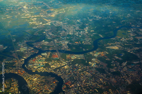 Aerial view from a plane