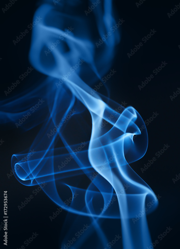 Smoke closeup on a black background. Macro photo. Smoke closeup on a black background. Macro photo.