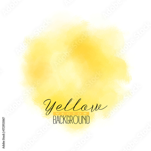 Abstract multiply colorful watercolor background in yellow color