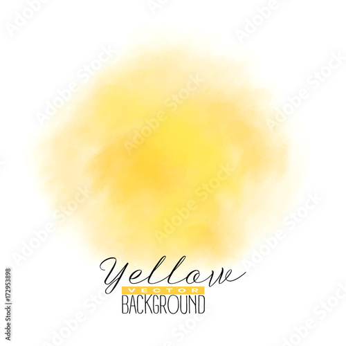 Abstract multiply colorful watercolor background in yellow color