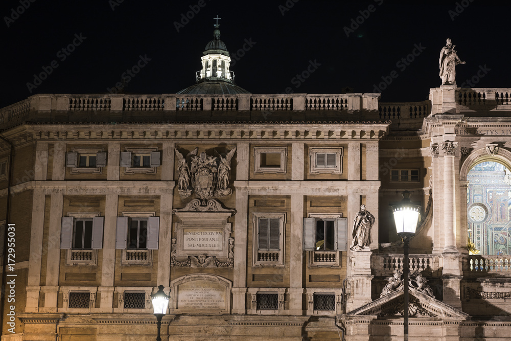 Obraz premium Beautiful and famous Basilica of Santa Maria Maggiore in Rome, Italy