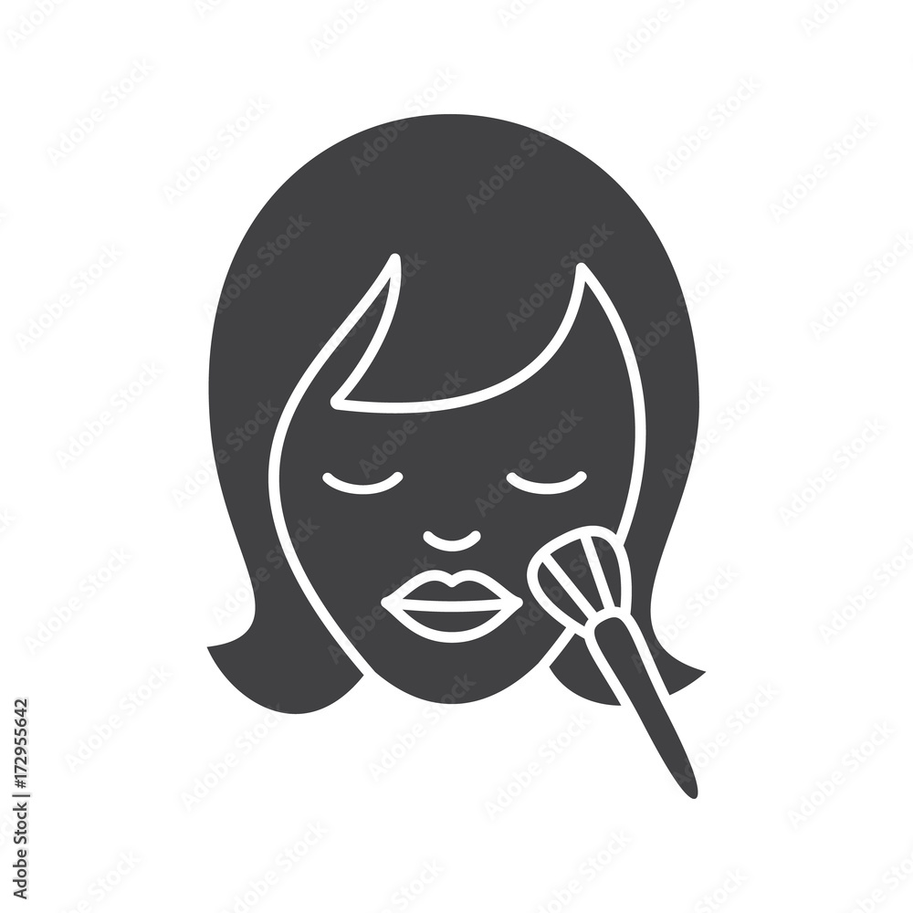 Makeup glyph icon Makeup glyph icon