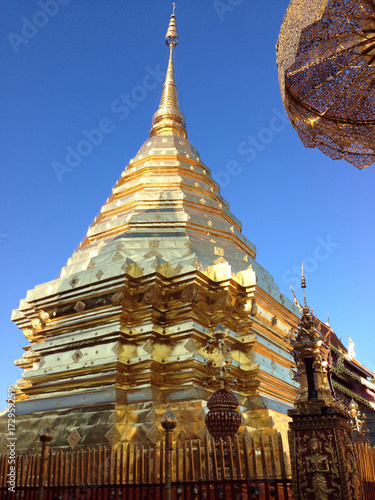 Doi Suthep Temple at Chieng Mai in Thailand