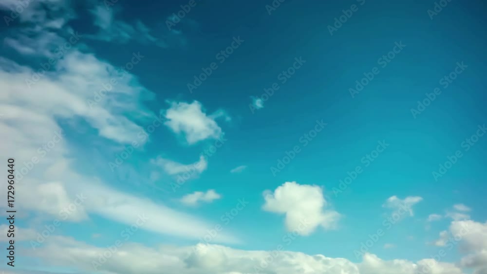 4k Time-lapse photography daytime sky with fluffy clouds video loop 4k Time-lapse photography daytime sky with fluffy clouds video loop