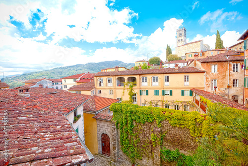 View of Barga, Lucca, Tuscany. photo