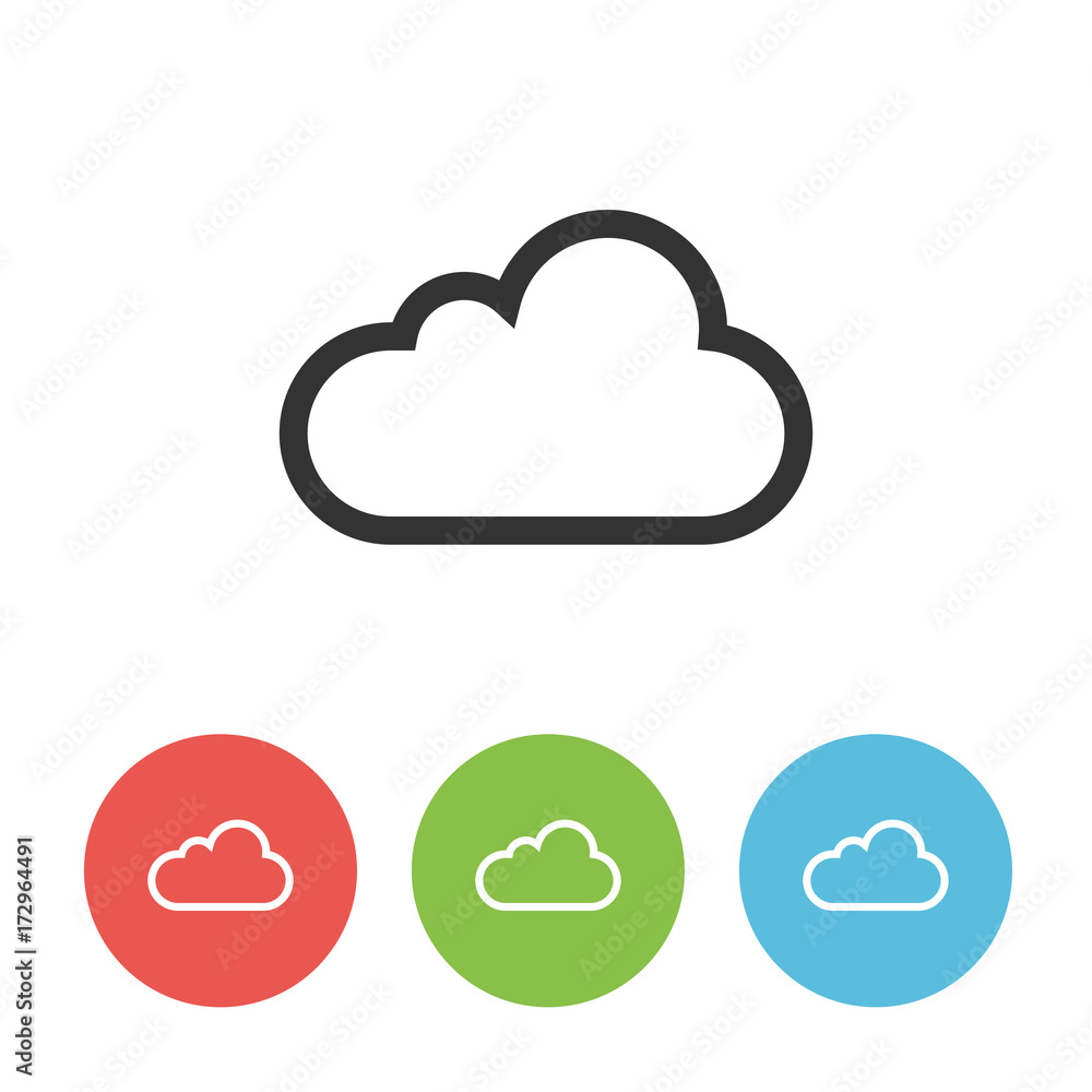 Cloud vector icon Cloud vector icon