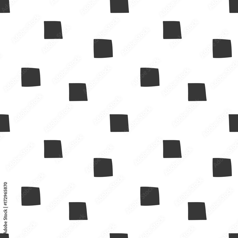 Black and white wrapping paper. Vector seamless geometric pattern.