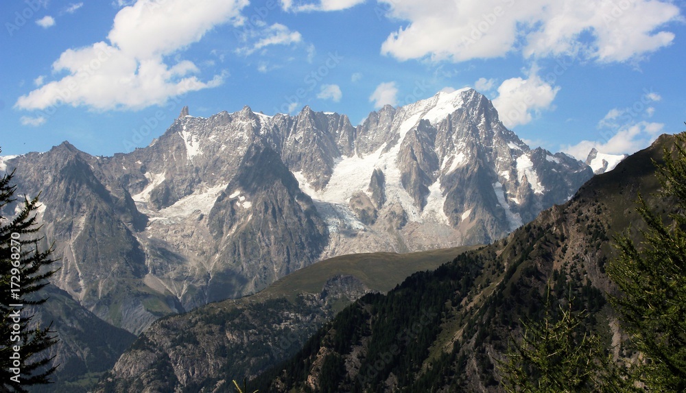 Massif du Mont Blanc versant italien
