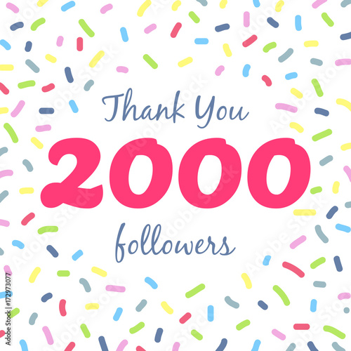 Thank you 2000 followers network post