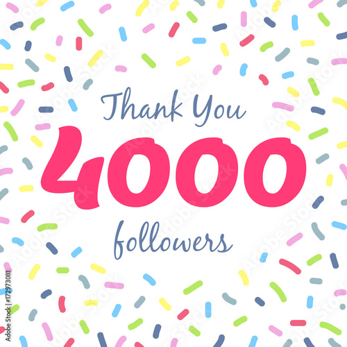 Thank you 4000 followers network post