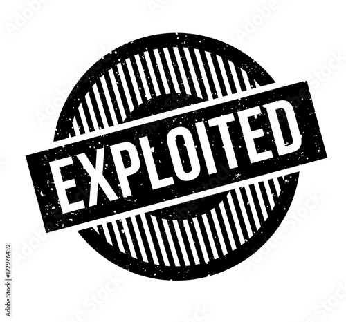 Exploited rubber stamp. Grunge design with dust scratches. Effects can be easily removed for a clean, crisp look. Color is easily changed.
