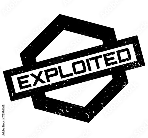 Exploited rubber stamp. Grunge design with dust scratches. Effects can be easily removed for a clean, crisp look. Color is easily changed.