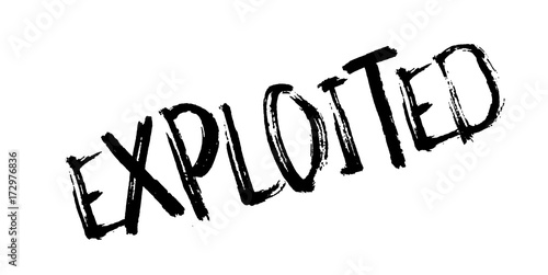 Exploited rubber stamp. Grunge design with dust scratches. Effects can be easily removed for a clean, crisp look. Color is easily changed.