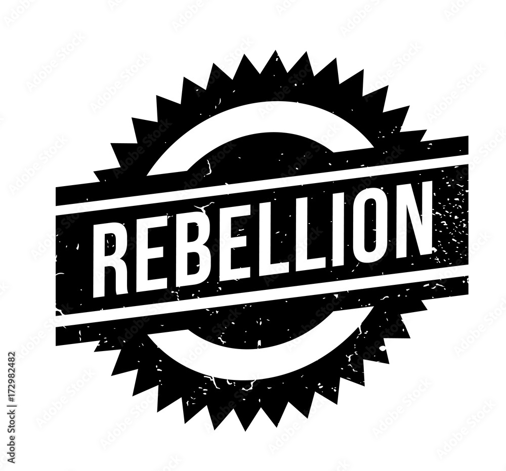 Rebellion rubber stamp. Grunge design with dust scratches. Effects can be easily removed for a clean, crisp look. Color is easily changed. Rebellion rubber stamp. Grunge design with dust scratches. Effects can be easily removed for a clean, crisp look. Color is easily changed.