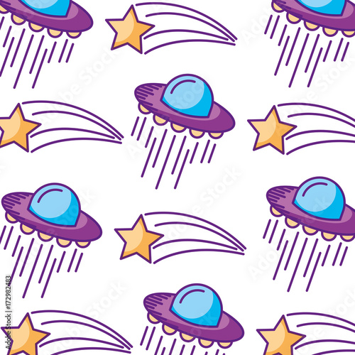 universe planet earth space vector illustration icon