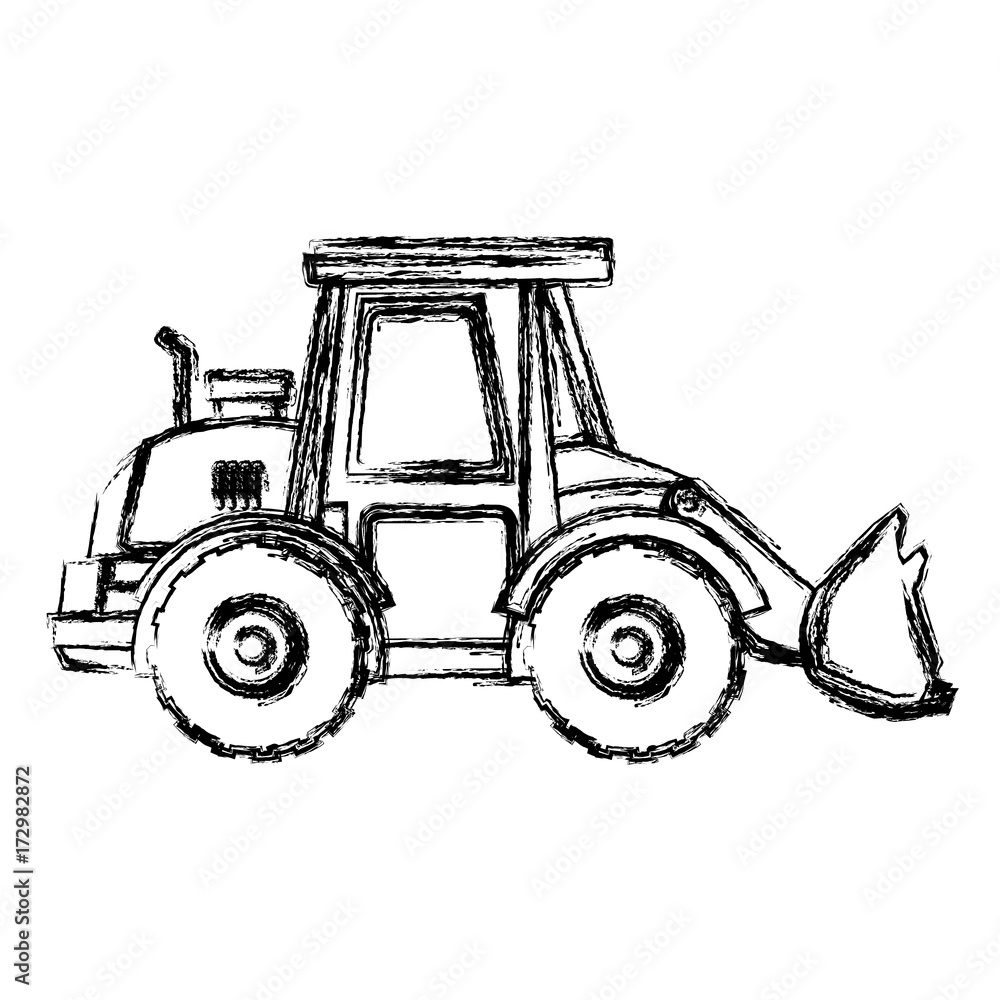 Forklift construction vehicle icon vector illustration graphic design