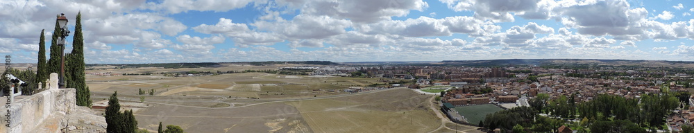 Vista panorámica de tierra de campos, Palencia