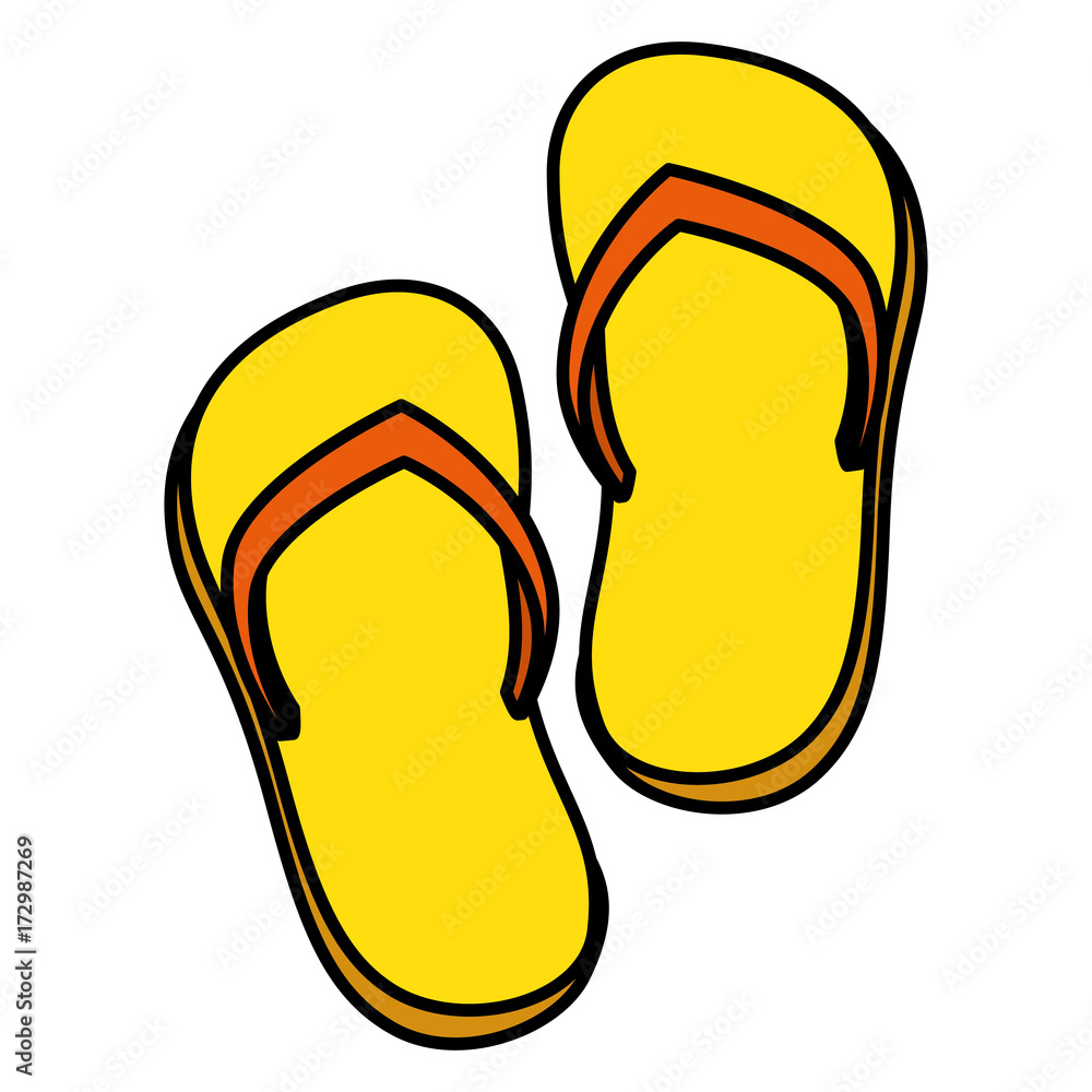 flip flops beach icon flip flops beach icon