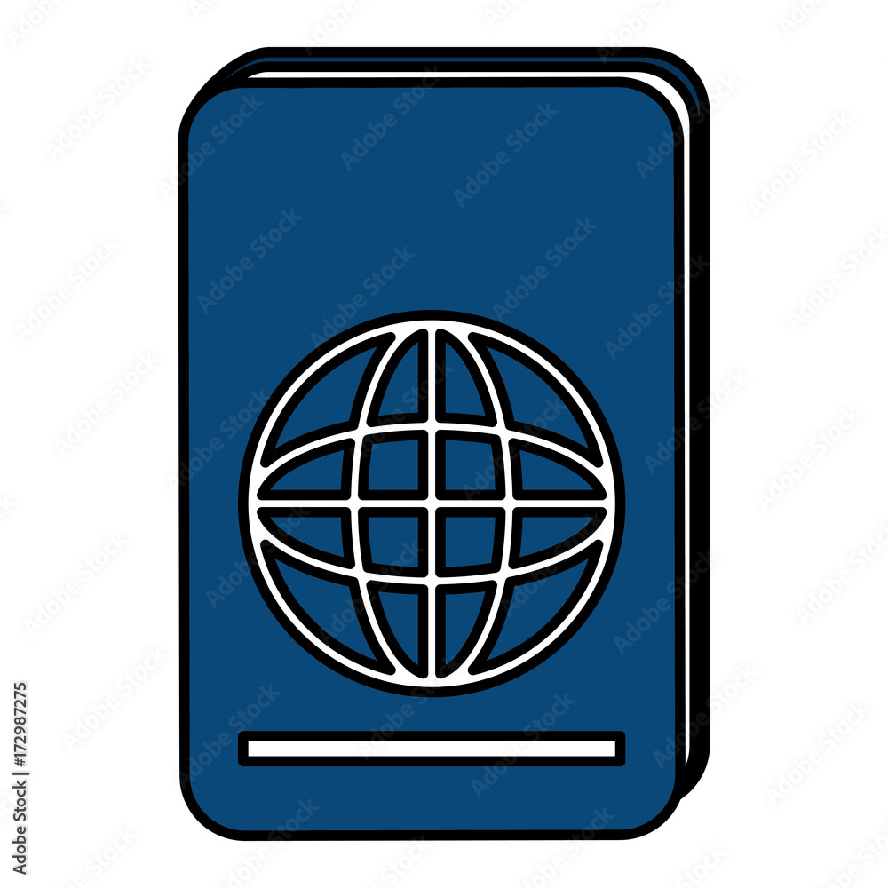 passport document isolated icon passport document isolated icon
