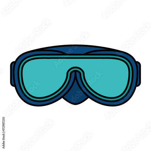 snorkel googles isolated icon