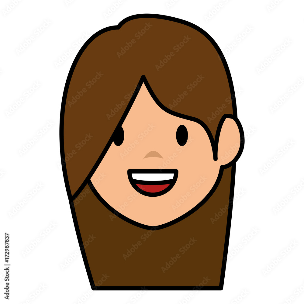 beautiful woman head avatar character beautiful woman head avatar character