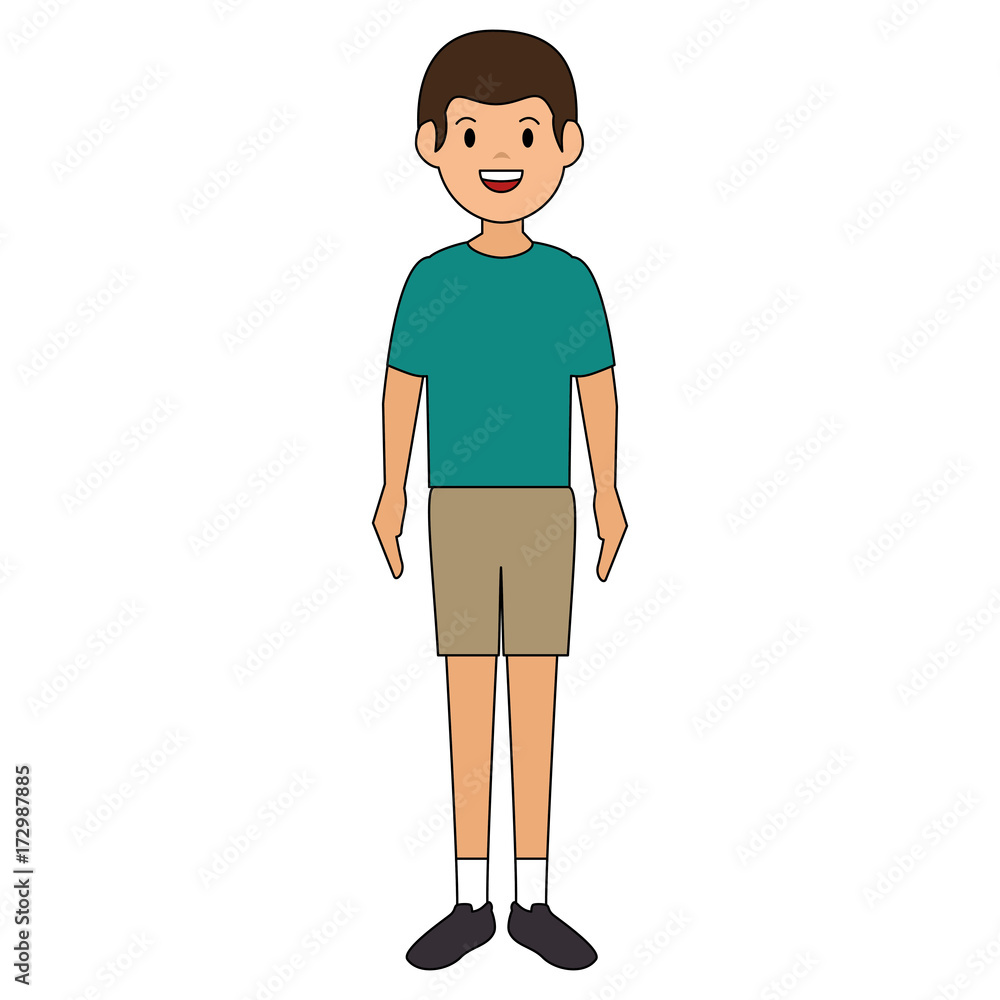 Fototapeta premium young man with summer collection clothes