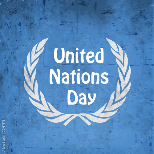 illustration of elements of United Nations Day Background