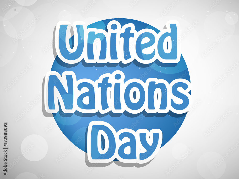 illustration of elements of United Nations Day Background Stock Vector |  Adobe Stock