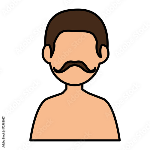 young man shirtless avatar character