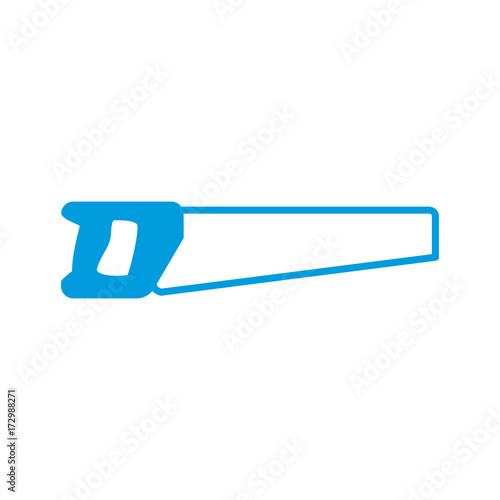 Saw construction tool icon vector illustration graphic design