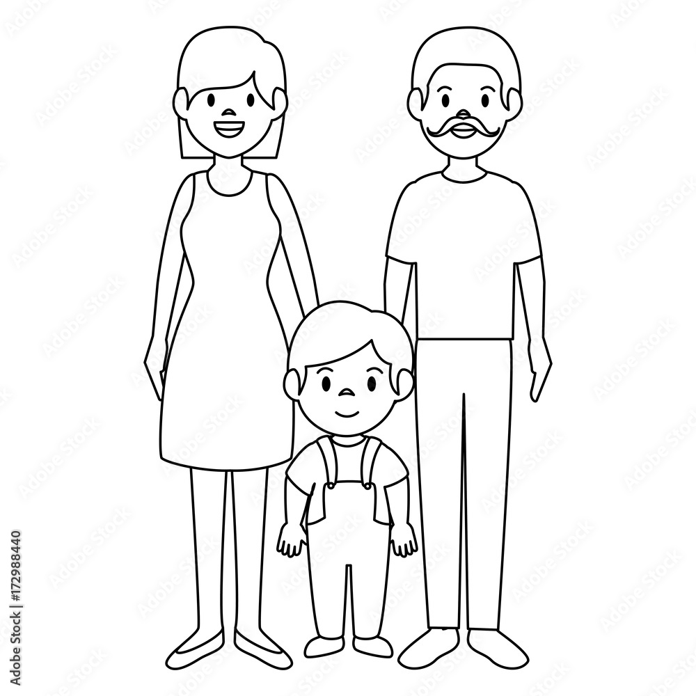 parent couple with son avatars characters parent couple with son avatars characters