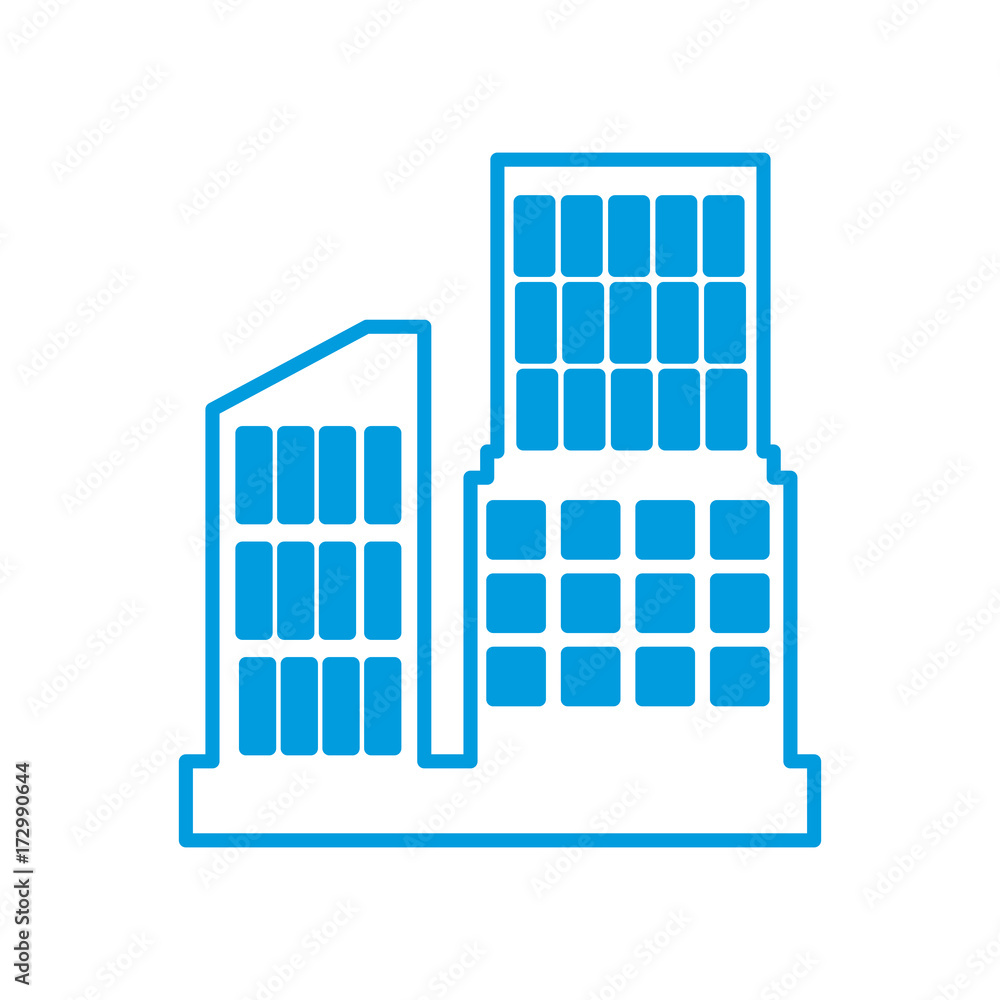 Urban city buildings icon vector illustration graphic dsign Urban city buildings icon vector illustration graphic dsign